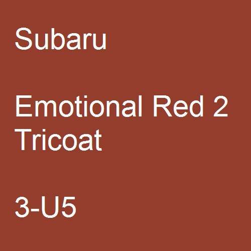 Subaru, Emotional Red 2 Tricoat, 3-U5.